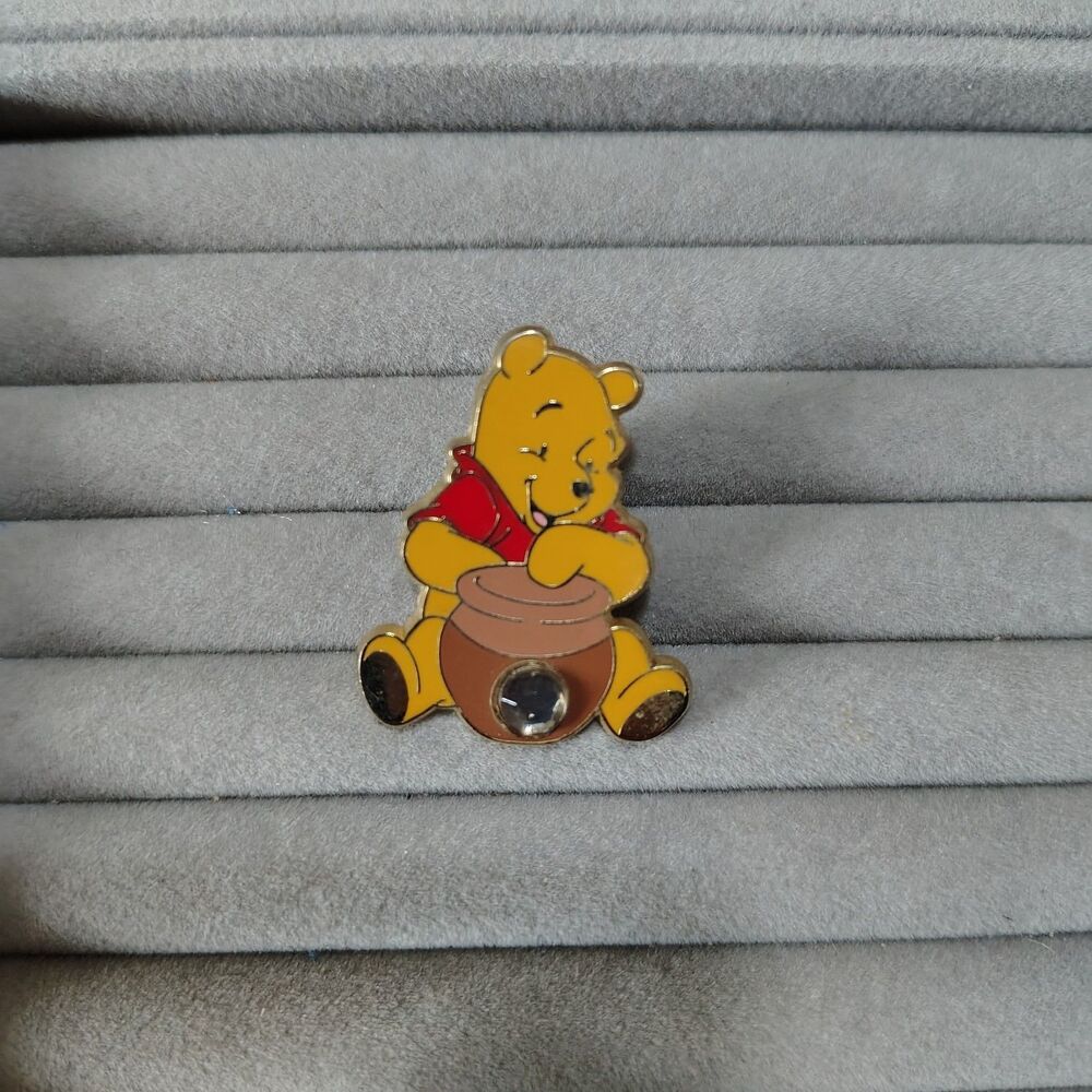 Disney Winnie the Pooh - Pooh Bear Faux Diamond Birth Stone Collectible Pin!